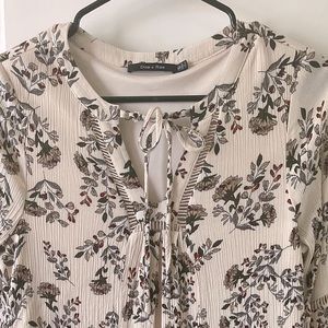 Boho Floral Mini Dress (S)